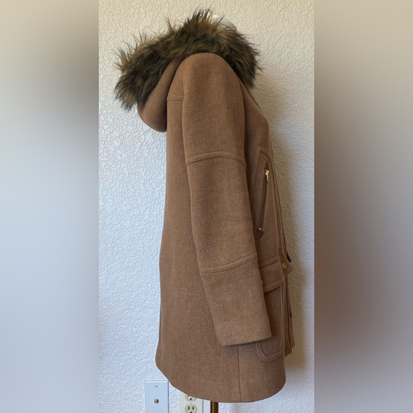 J Crew Nello Gori Italian Stadium Cloth Wool coat size 0 women’s - Picture 4 of 7